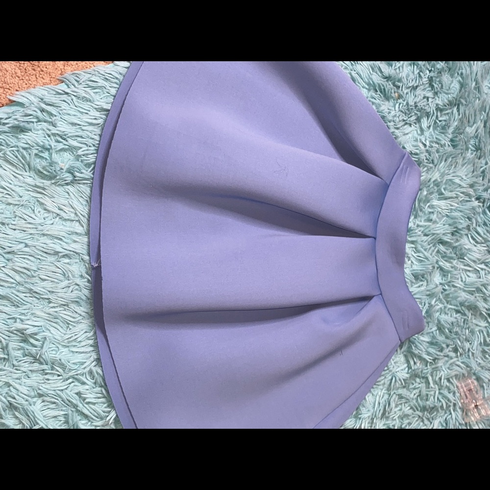 Light blue flare out skirt